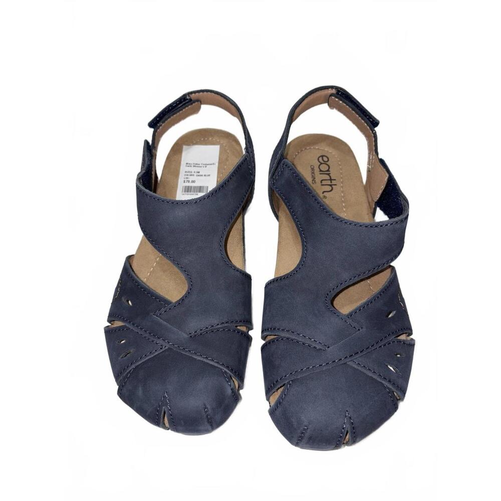 NEW Earth Birdine Women's Sandals Size 6.5M Dark Blue